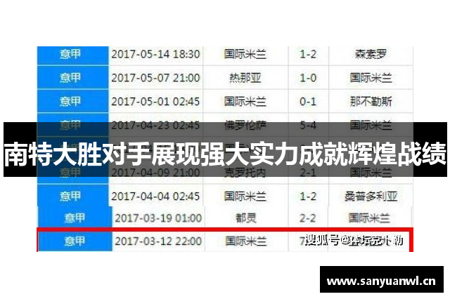 南特大胜对手展现强大实力成就辉煌战绩